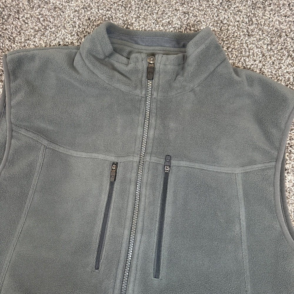 SCOTTeVEST Fireside Mens L Fleece Vest Hidden Pockets Travel SV-FFM Gray